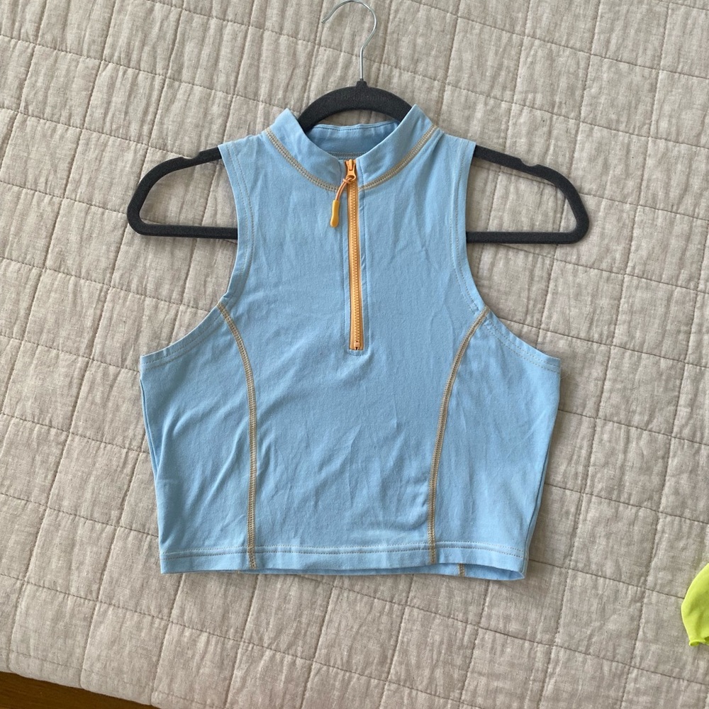 Ninth Hall Medium Zip Up Sleeveless Turtleneck